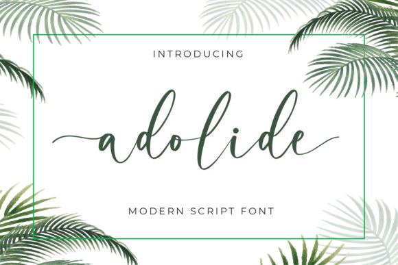 Adolide: A Handwritten Font for Stronger Brand Identity