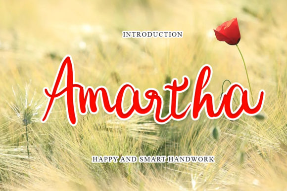 Amartha Script Font: A Versatile Typeface for Crafters and Sellers