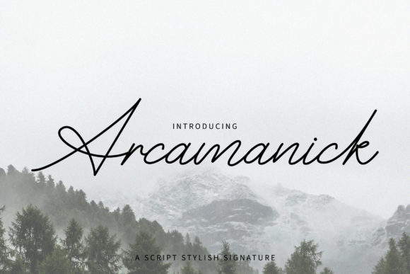 Arcamanick Font: A Stylish Handwritten Typeface for Real Business Branding