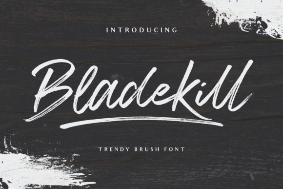 Bladekill Font: A Handwritten Typeface for Crafters and Designers
