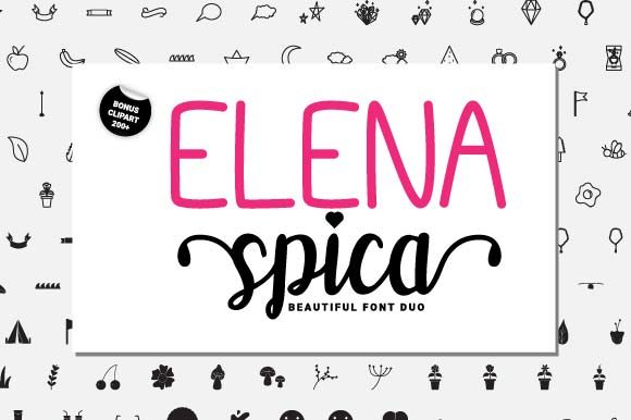 Elena Spica Font: A Premium Script Sans Serif for Your Brand