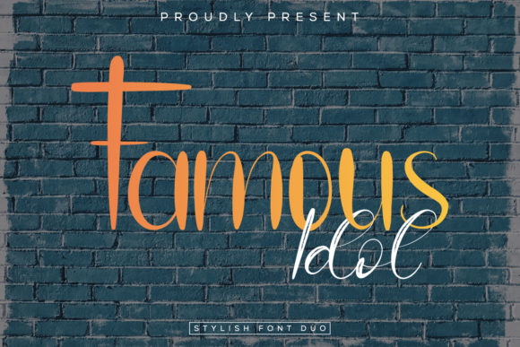 Famous Idol: A Handwritten Typeface for Editorial Elegance