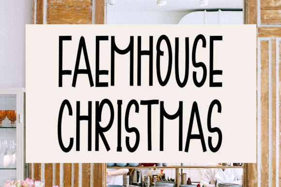 Farmhouse Christmas: A Script Font with Heartfelt Charm