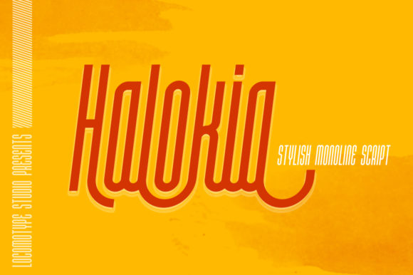 Halokia: A Stylish Script Typeface for Web Design
