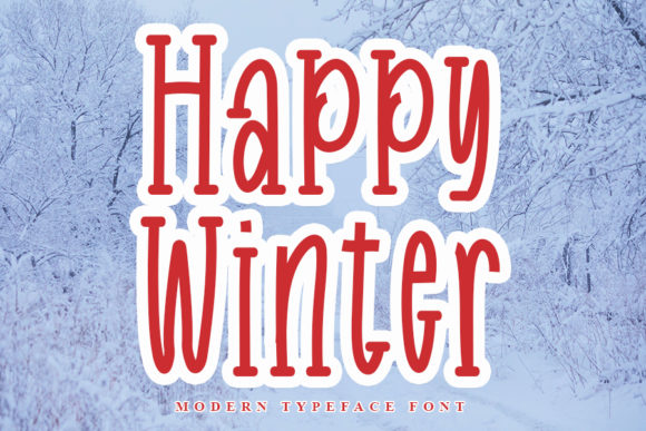 Happy Winter Font: A Handwritten Typeface for Editorial Elegance