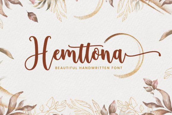 Hemttona Font: A Romantic Script for Stronger Branding