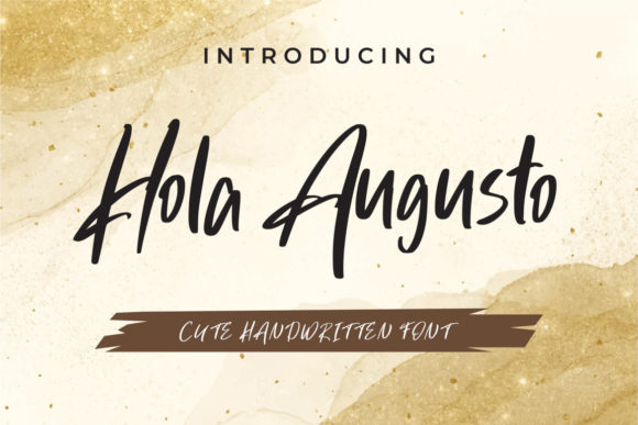 Hola Augusto: A Handwritten Font for Authentic Branding