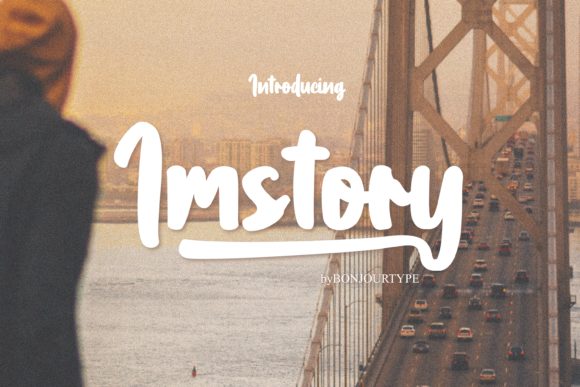 Imstory: A Delightful Handwritten Typeface for Branding Projects