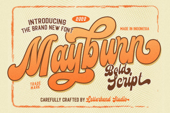 Mayburn: A Bold Handwritten Font for Editorial Design