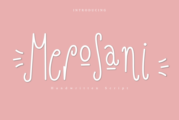 Merosani Font: A Beautiful Script for Makers and Designers