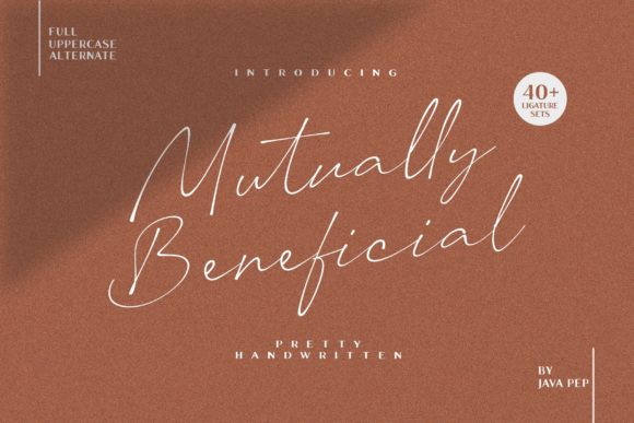 Mutually Beneficial: A Handwritten Typeface for Creative Crafters