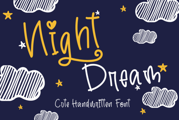 Night Dream Font: A Handwritten Typeface for Editorial Elegance