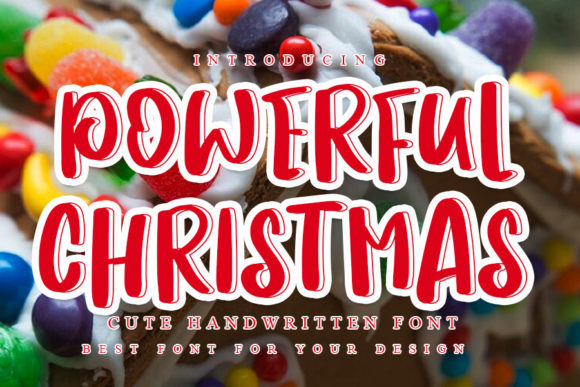 Powerful Christmas: A Stylish Handwritten Typeface for Makers