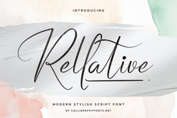 Rellative Font: A Script Amp Typeface That Elevates Brand Identity