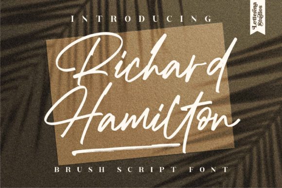Richard Hamilton Font: A Modern Handwritten Typeface for Editorial Design