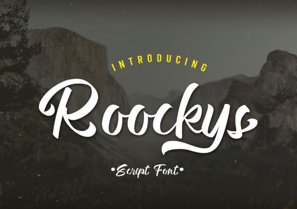 Roockys Font: A Bold Handwritten Typeface for Digital Design