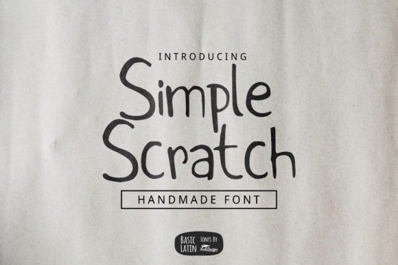 Simple Scratch Font Review: A Neat and Vintage Script for Creative Projects