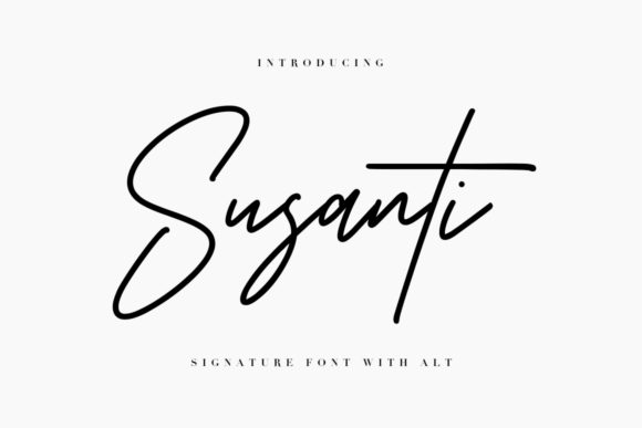 Susanti: A Handwritten Typeface for Modern Web Design