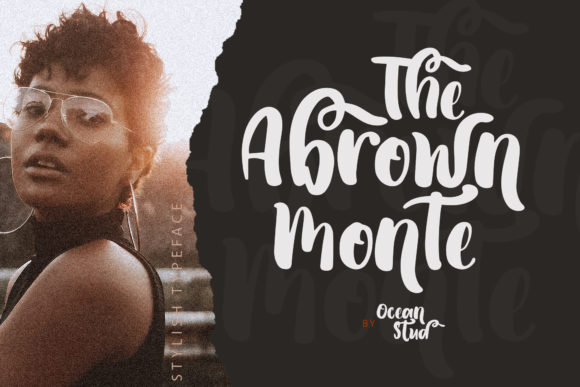 The Abrown Monte: A Handwritten Font with Vintage Charm for Editorial Design