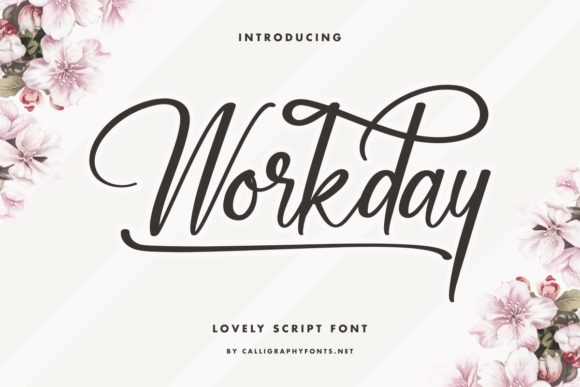 Workday Font: A Modern Handwritten Typeface for Digital Branding