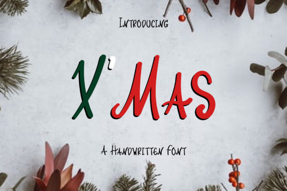 X Mas: A Handwritten Typeface for Editorial Warmth